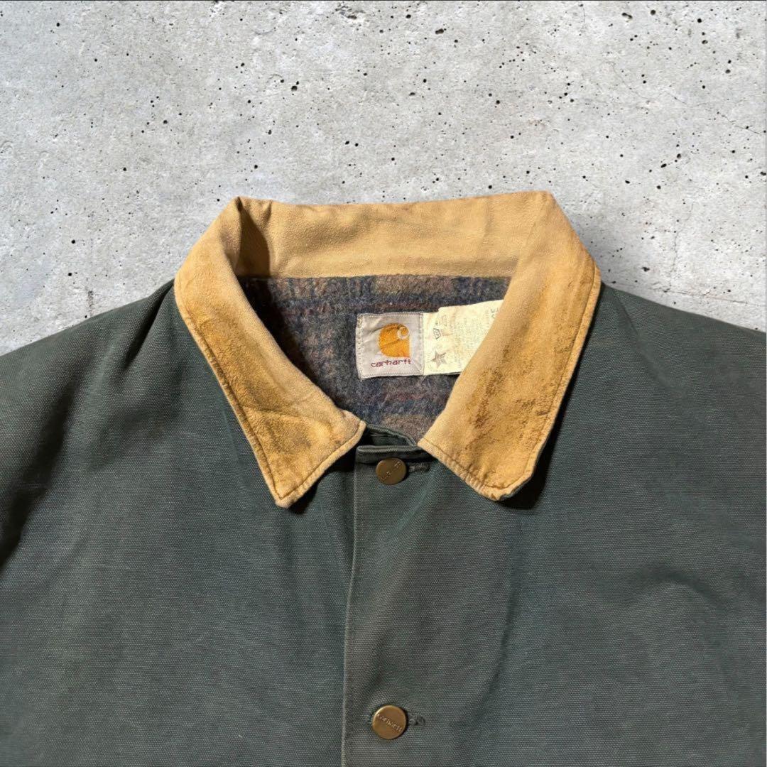 〈カーハート〉ミシガンジャケット　チョアコート　2XL ダック地　希少カラー　i