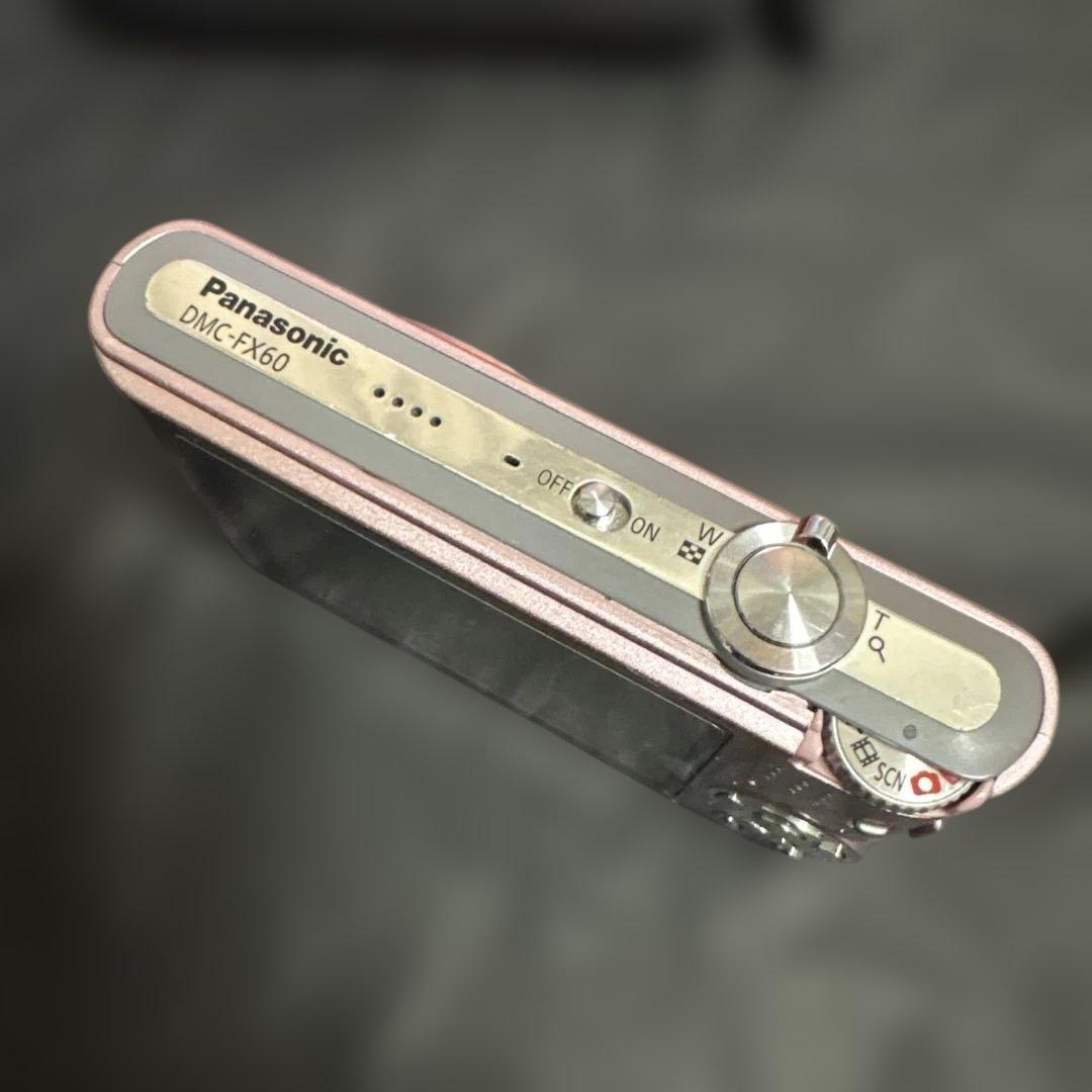 美品！パナソニック LUMIX DMC-FX60 デジカメ　ピンク　充電池2個付