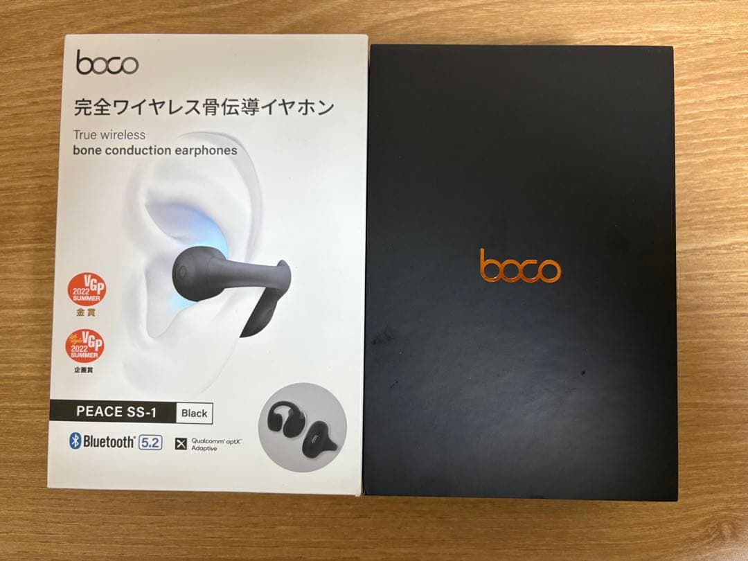 BoCo PEACE SS-1 骨伝導イヤホン ブラック 美品