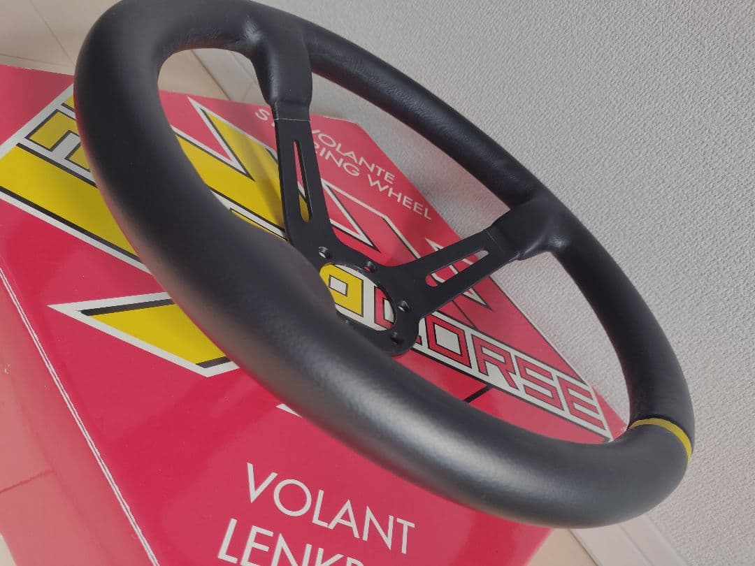 【bさん専用】MOMO MOD.08 ブラックレザー/ブラックスポーク M-58