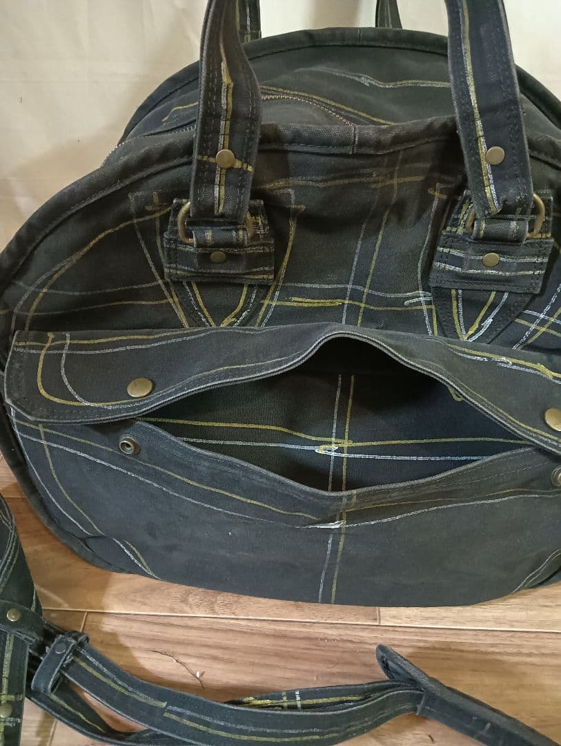 Christopher Nemeth　クリストファーネメス黒の丸型ドラムバッグ