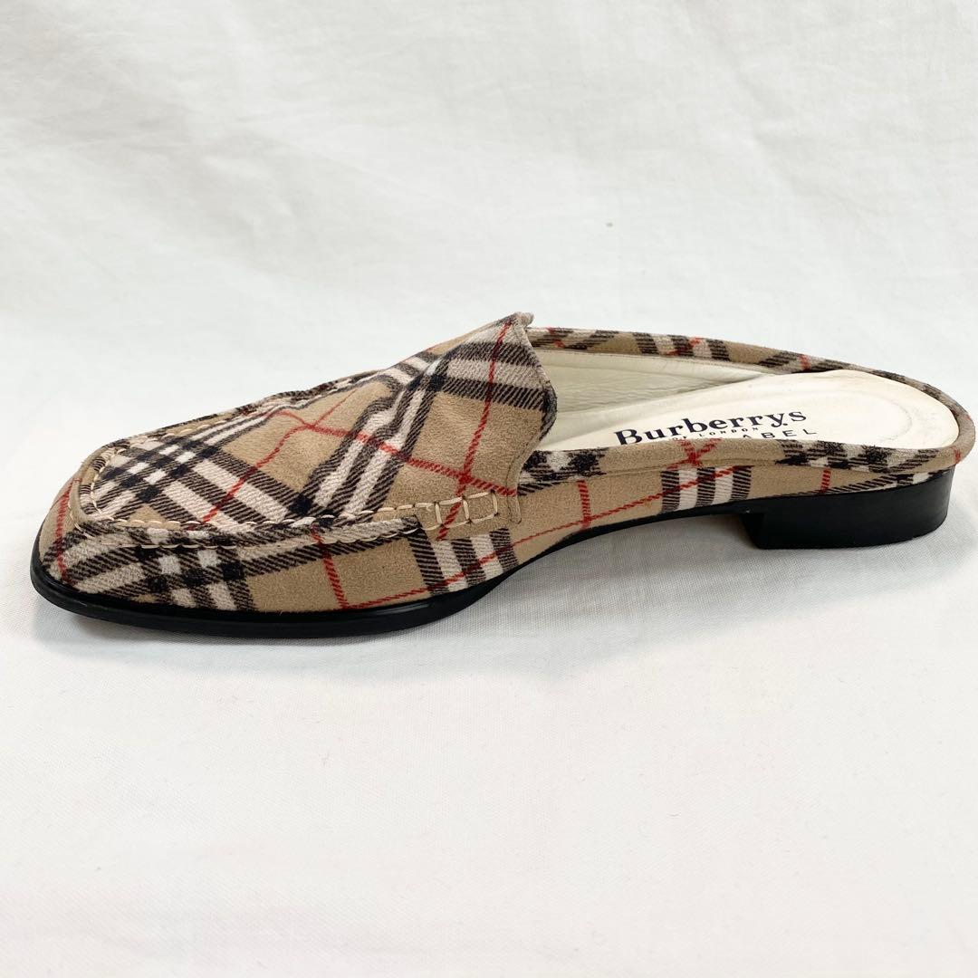 BURBERRY BLUELABEL ノバチェック パンプス ミュール 23cm