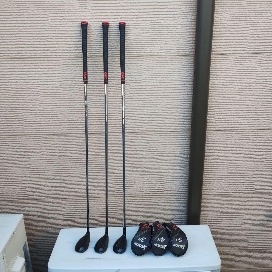 SRIXON　ZXハイブリッド3本セット3U、4U、5U（シャフトカットあり）