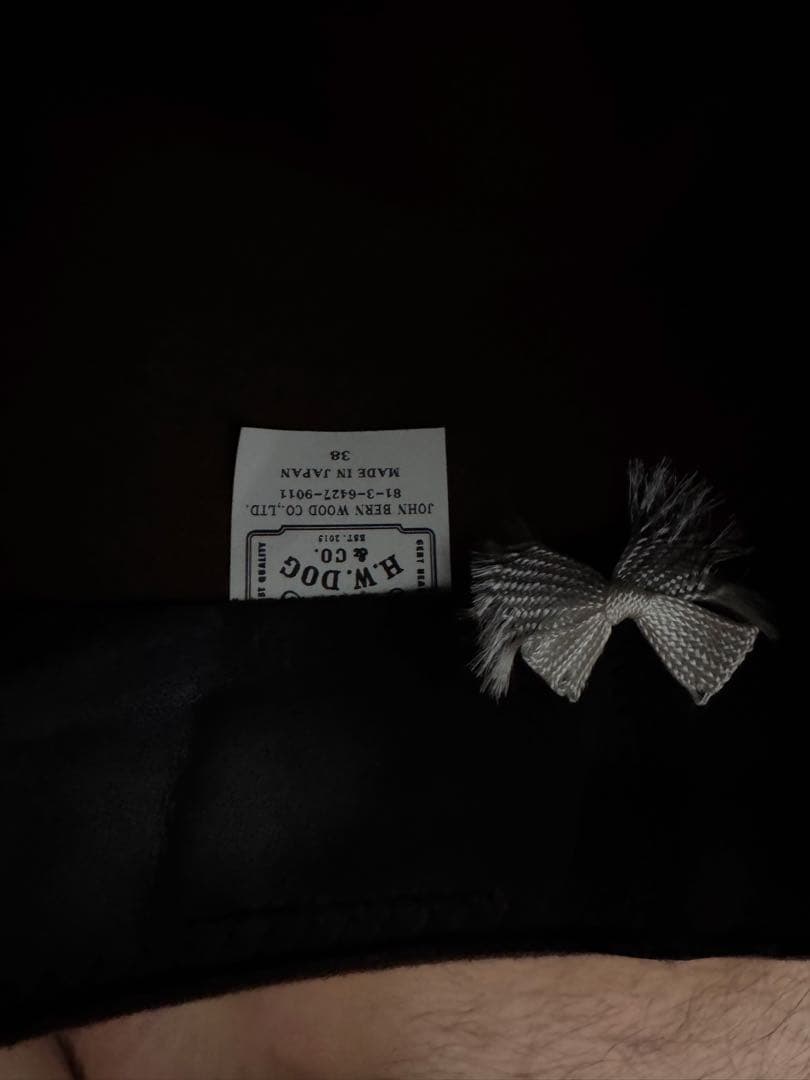 H.W dog & co ブラウン　ハット　サイズ38