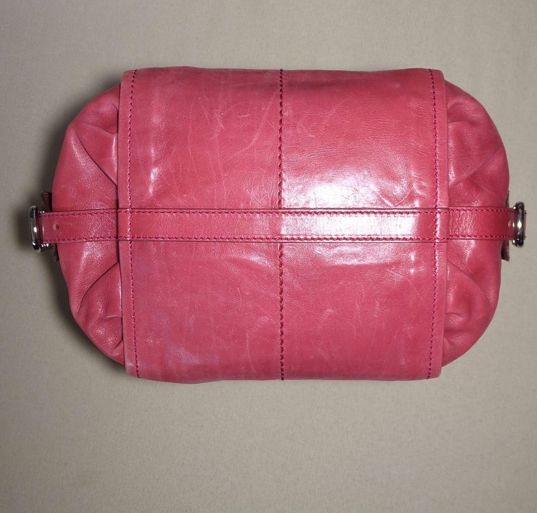 TOD's　トッズ　ピンク　バッグ　ハンドバッグ　ショルダーバッグ　本革　レザー