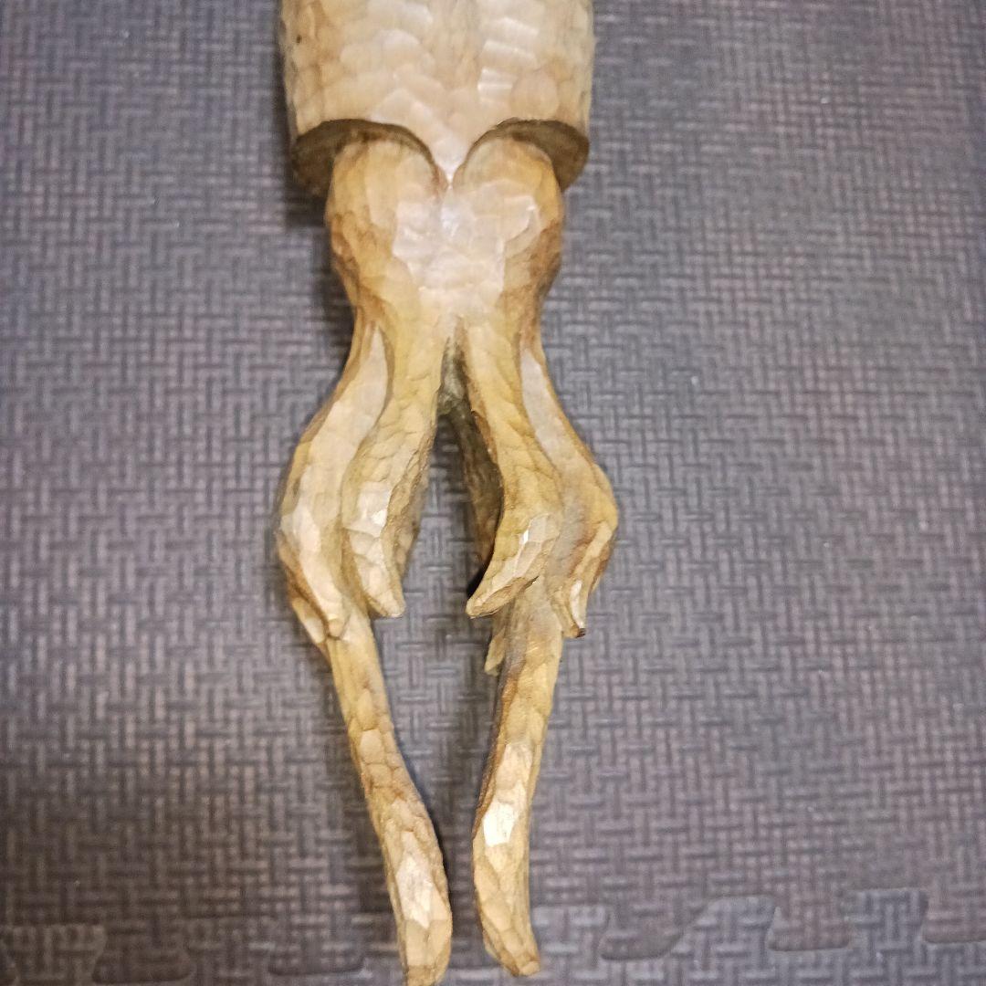 荒井修　木彫り　イカ