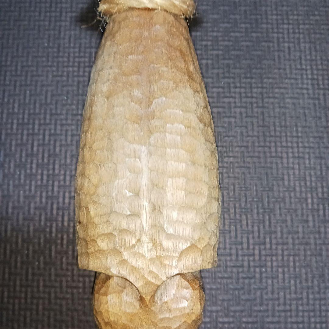 荒井修　木彫り　イカ