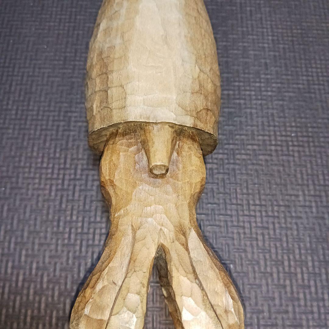 荒井修　木彫り　イカ