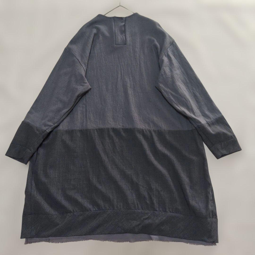 センソユニコ✨JNBY　ウール切替　ワンピース　チュニック　オーバーサイズ