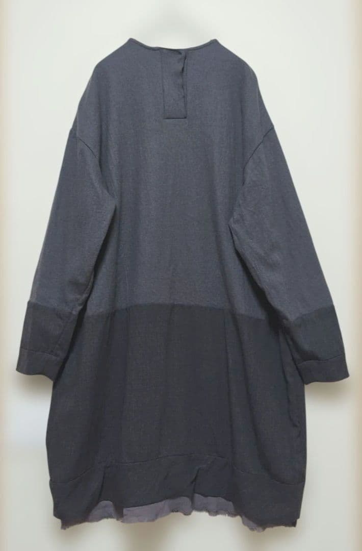 センソユニコ✨JNBY　ウール切替　ワンピース　チュニック　オーバーサイズ
