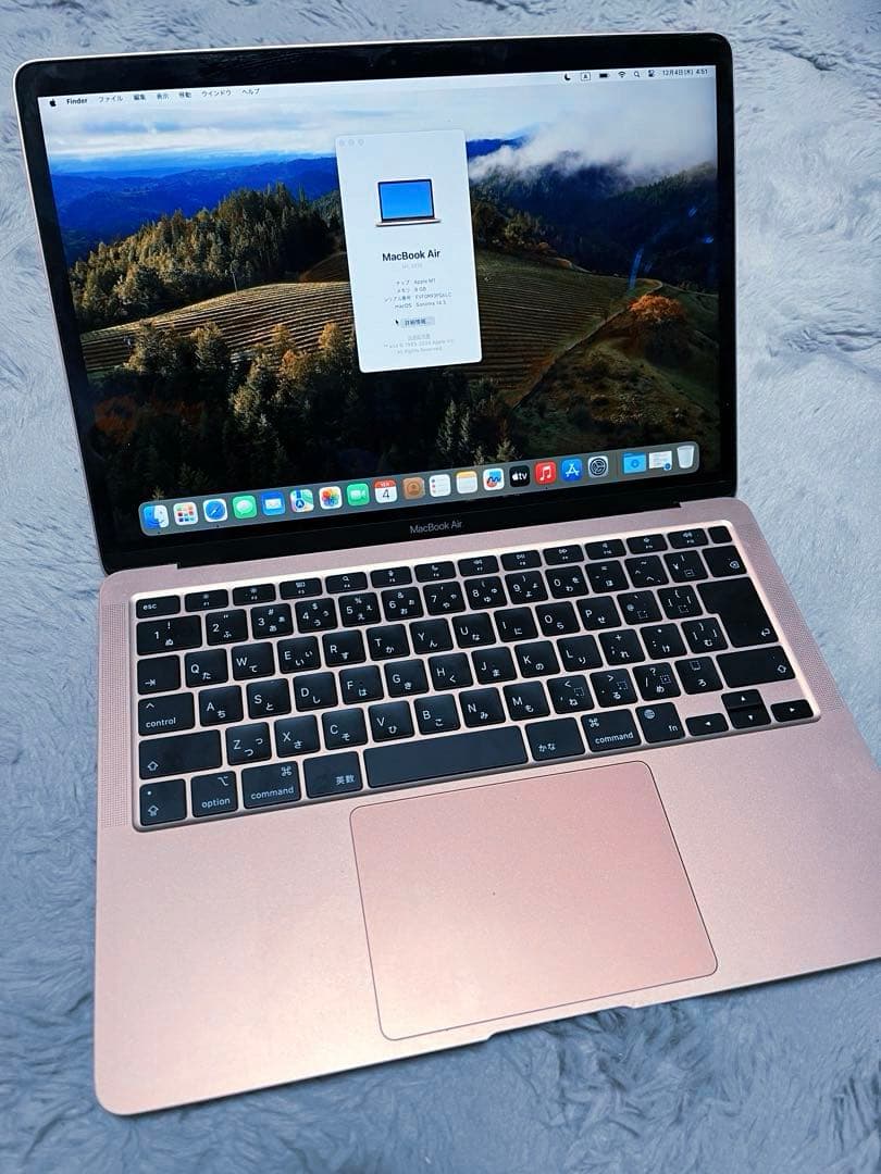 MacBook Air 2020 M1 8GB バッテリー容量100%
