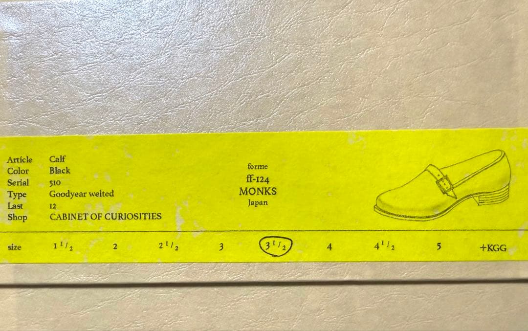 最終お値下げ❗️forme フォルメ　MONKS モンクス　ブラック　黒　新品