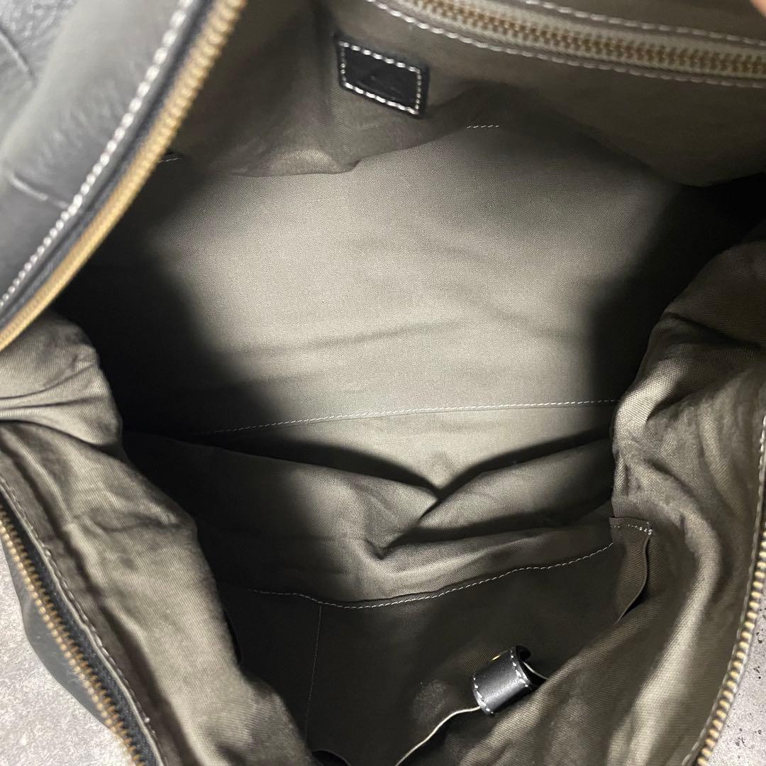 美品 土屋鞄 Plota 2way グランドボストンバッグ ショルダー 大容量黒