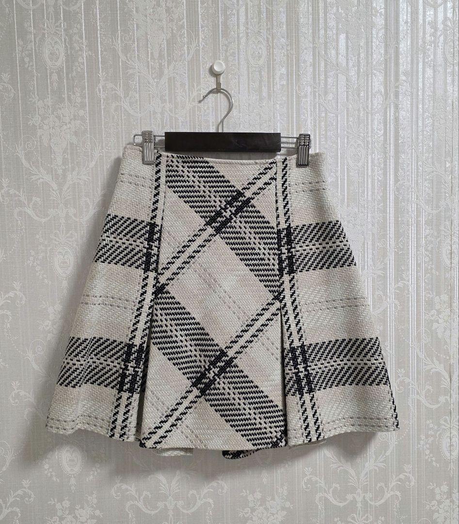 24AW ロービングチェックミニスカート snidel スナイデル