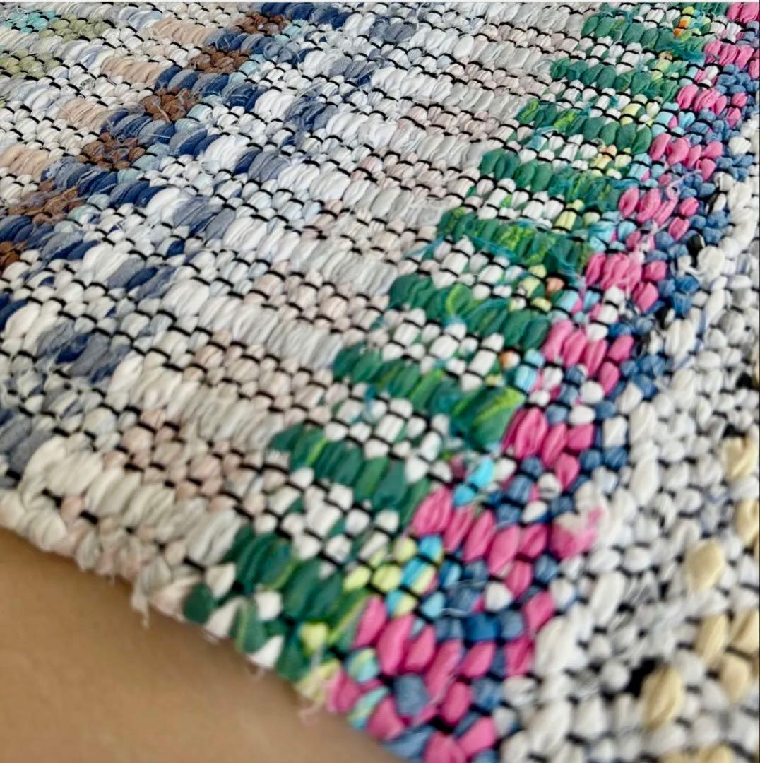 フィンランド　トラースマッタ　裂き織り