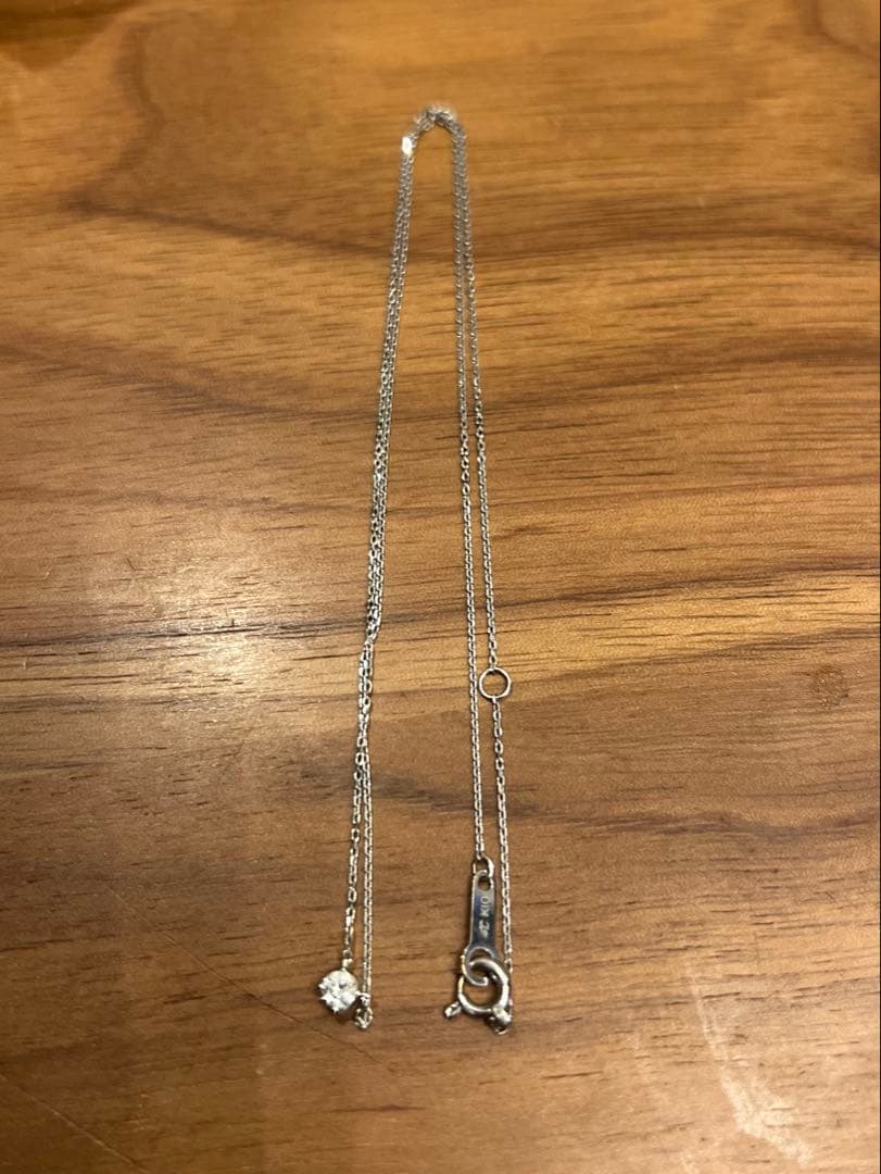 w*★様 4℃（ヨンドシー）K10 ホワイトゴールド ネックレス