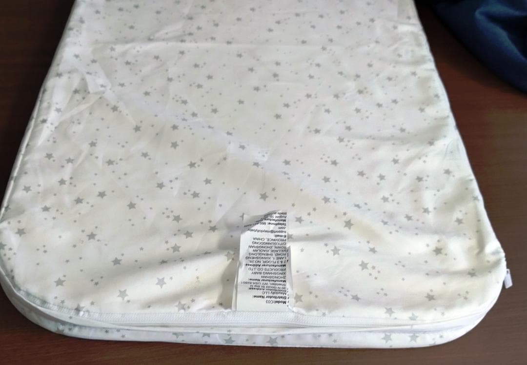 美品　Maydolly 　折りたたみ式　ベビーベッド ネイビー