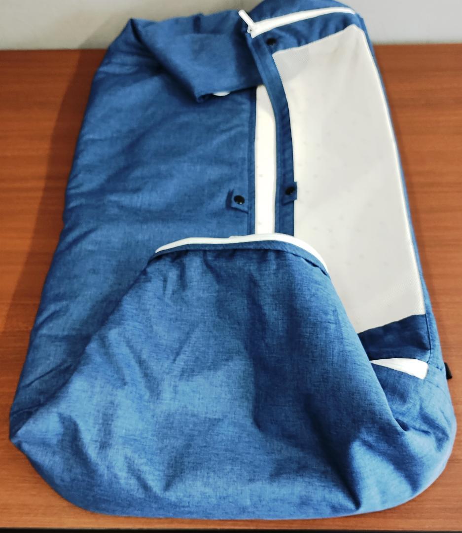 美品　Maydolly 　折りたたみ式　ベビーベッド ネイビー