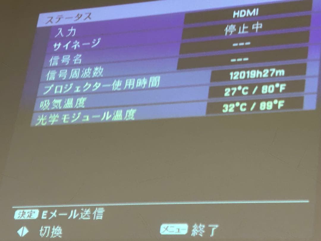 Panasonic NTN91000W プロジェクター本体①