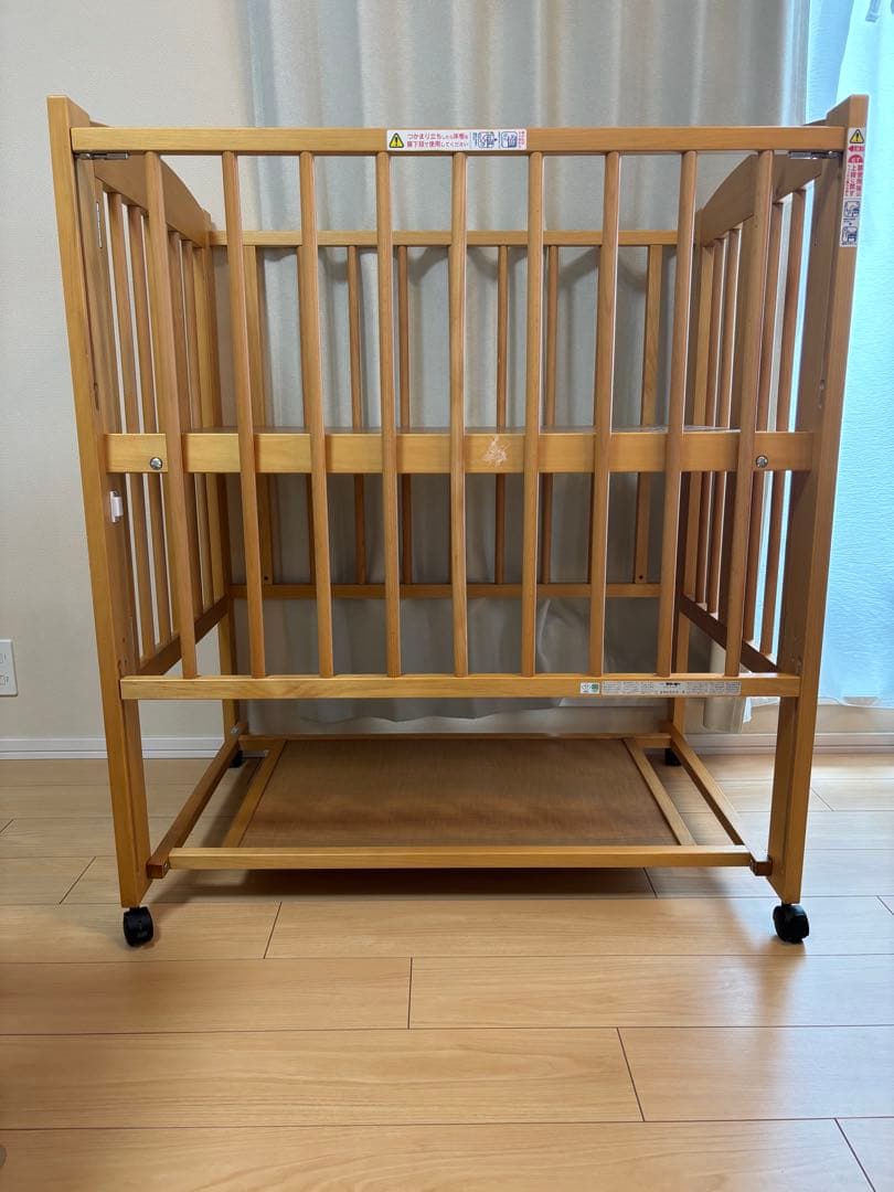 ベビーベッド　スリーピー　石崎家具　ミニワンタッチハイベッドプチ