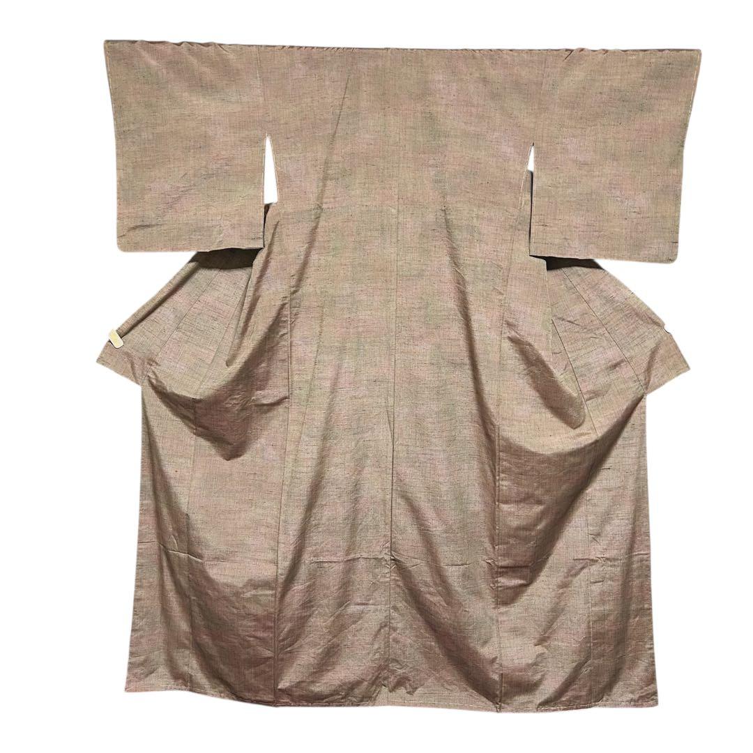 新品　美品　正絹　山細系　民芸調　ぜんまい系風合い　多色節糸紬　フルセット