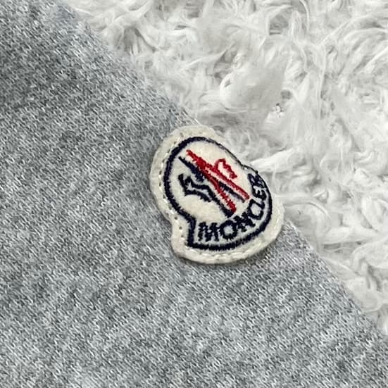 極美品✨モンクレール パーカー ワッペン ダブルジップ QR鑑定済 グレー M