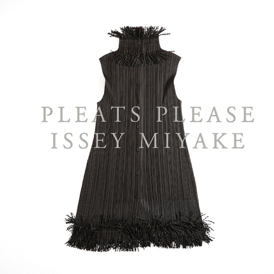 960y*専用 美品 プリーツプリーズイッセイミヤケ フリンジ チュニック