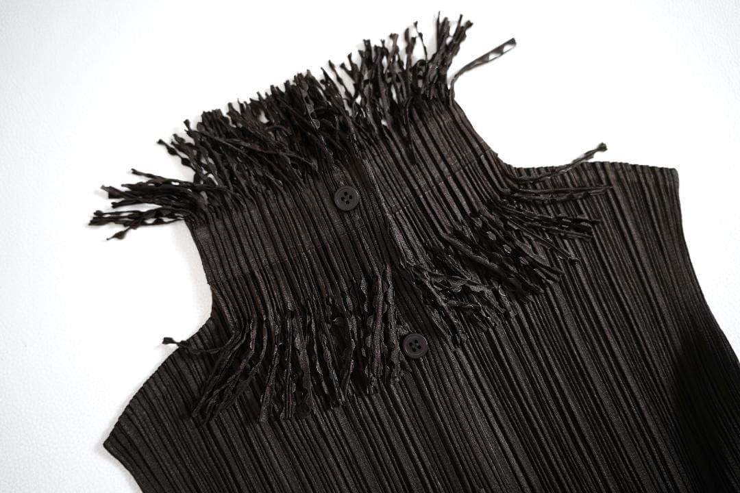 960y*専用 美品 プリーツプリーズイッセイミヤケ フリンジ チュニック