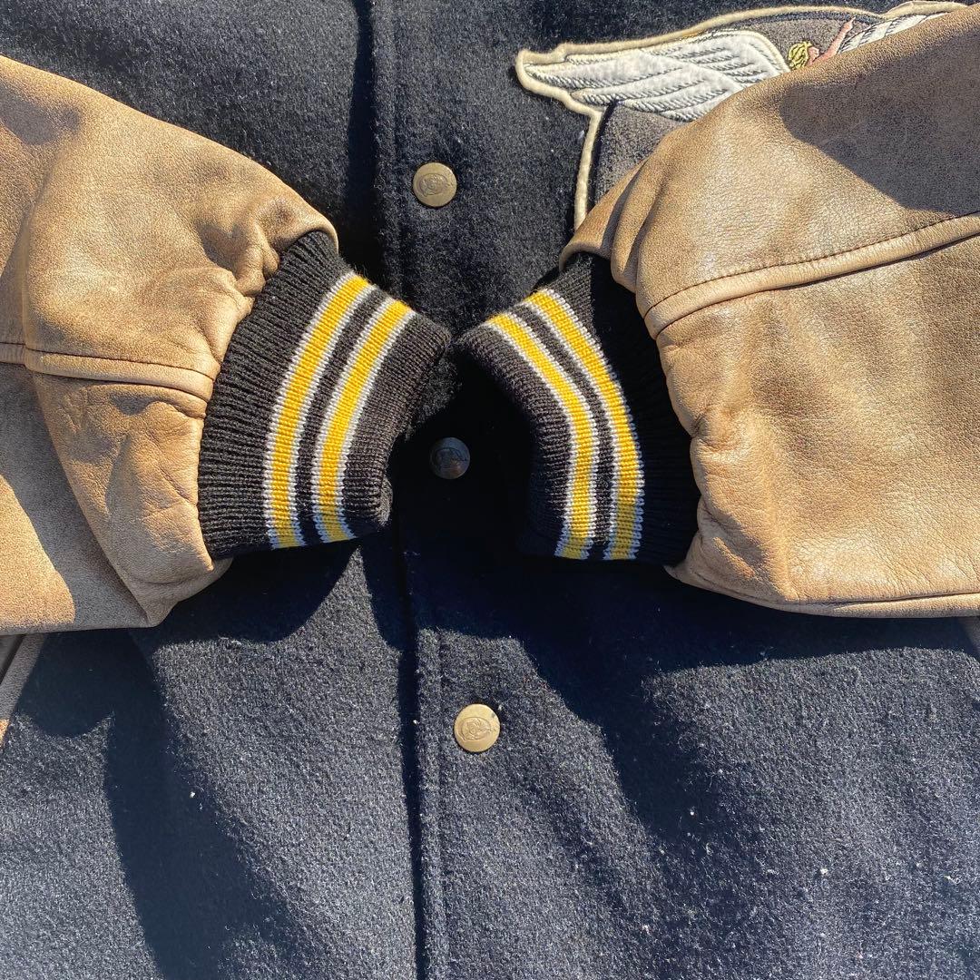 90's O'NEILL スタジャン ブラック サーフ　横乗り