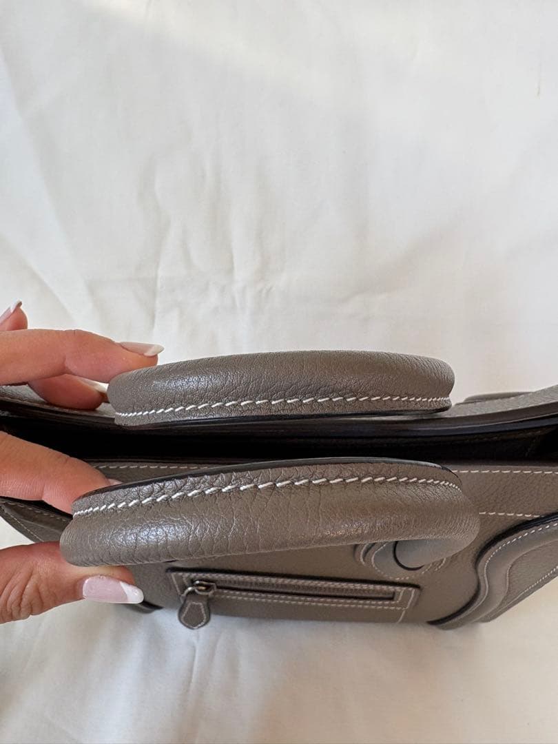 【35happy】美品 旧ロゴ セリーヌ ラゲージ ナノ スリバッグ 正規