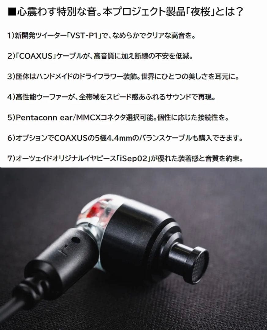 【新品未開封】intime 夜桜 pentacon ear