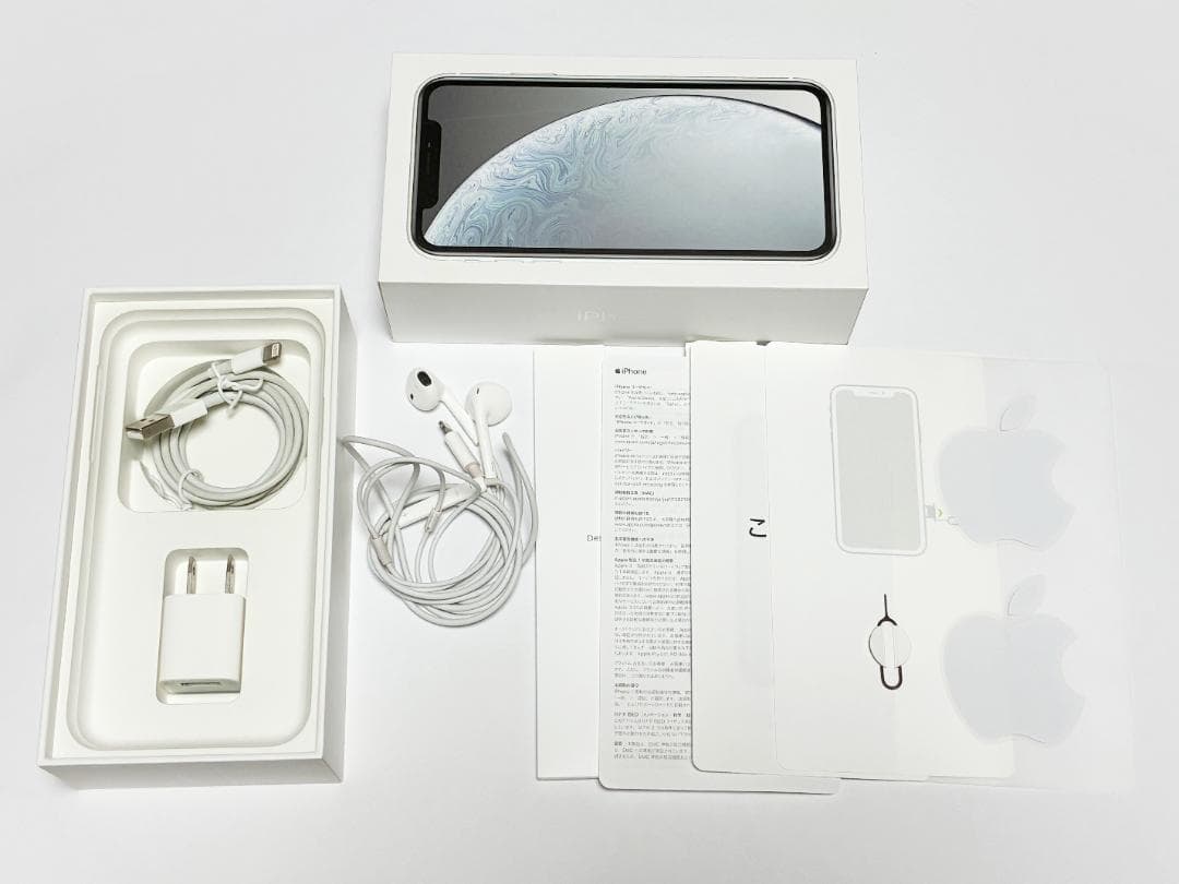 Apple iPhone XR 64GB ホワイト バッテリー89% 箱付属品付