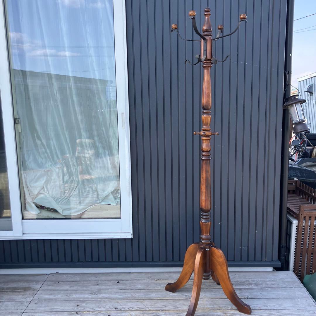 北欧レトロ カリモク 木製 クラシックポールハンガー ハンガーラック ビンテージ