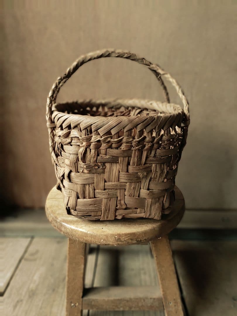 だ*み様 信州安曇野の山葡萄かごバック。里山手仕事。