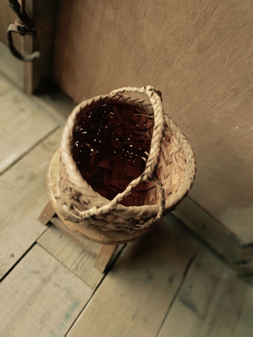 だ*み様 信州安曇野の山葡萄かごバック。里山手仕事。