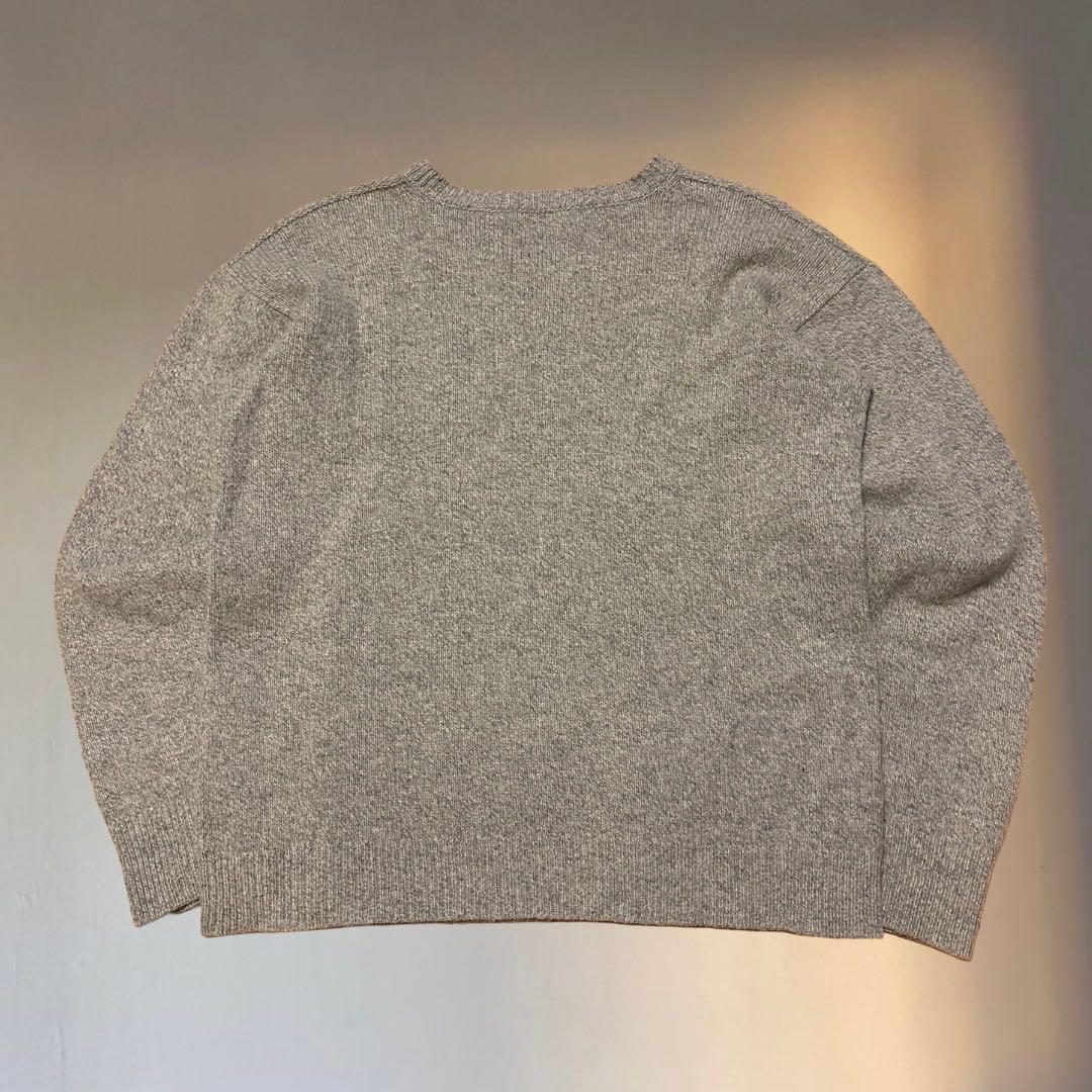 【22AW】COMOLI コモリ ラムズウール ガンジーネックセーター