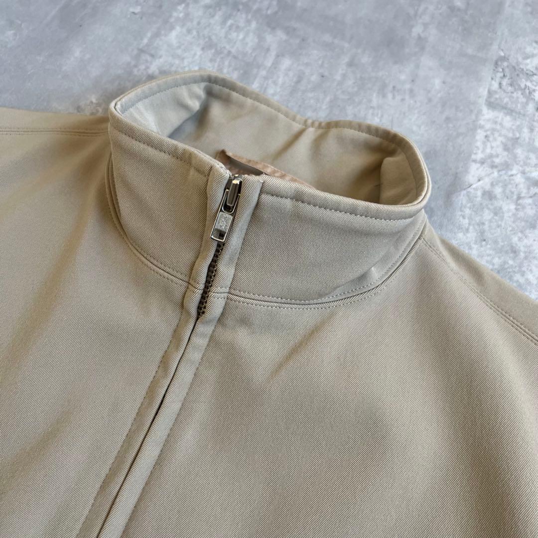 イッセイミヤケ　レーヨン混　スタンドカラージャケット　ベージュ　日本製　2サイズ