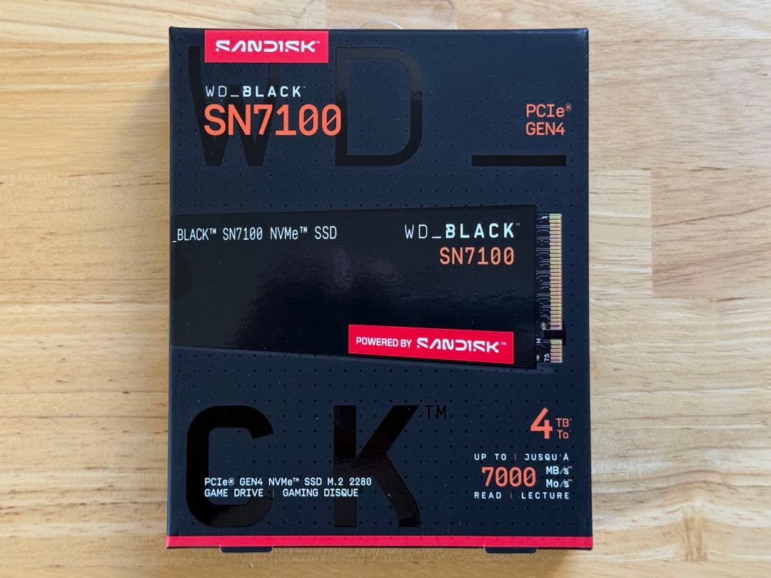 内蔵型SSD WD_BLACK SN7100 4TB M.2 SSD
