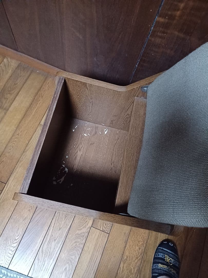 ライティングデスク 木目 ウォールナット調