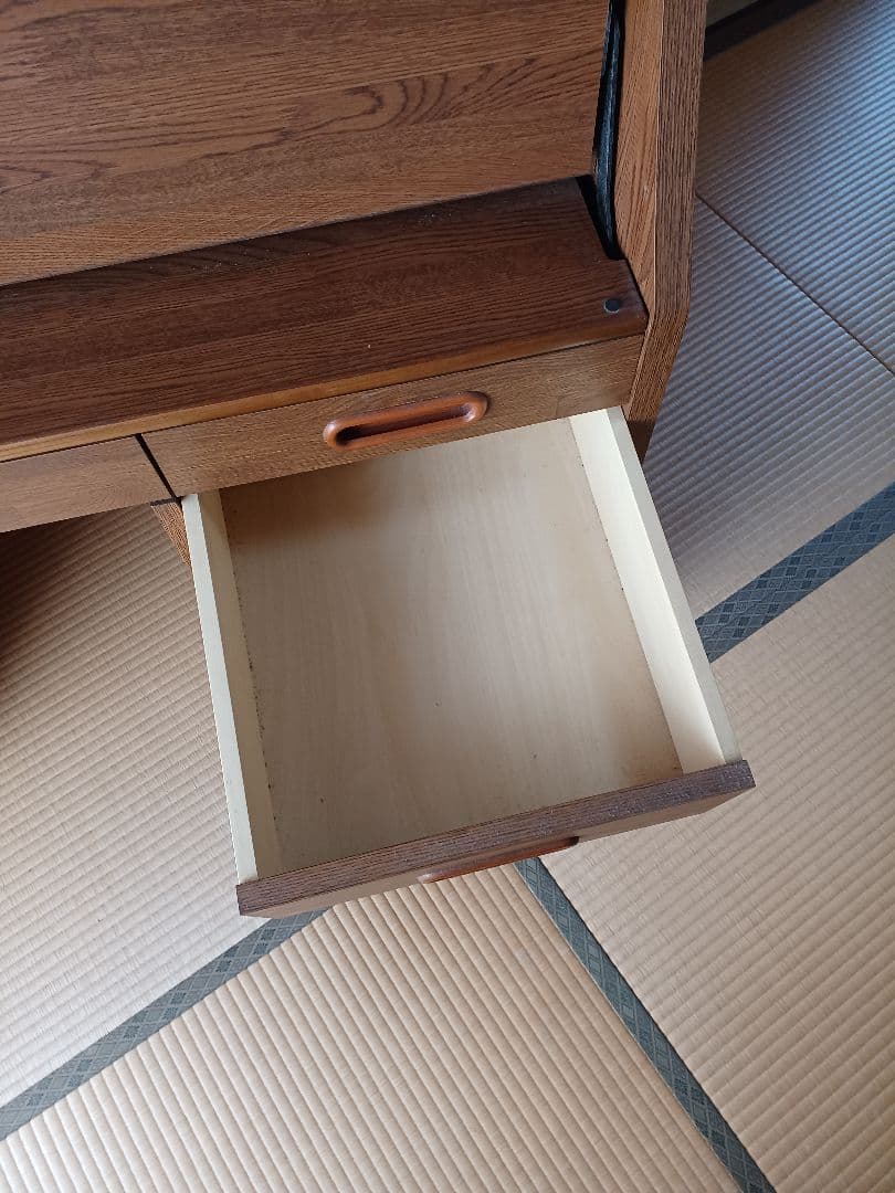 ライティングデスク 木目 ウォールナット調