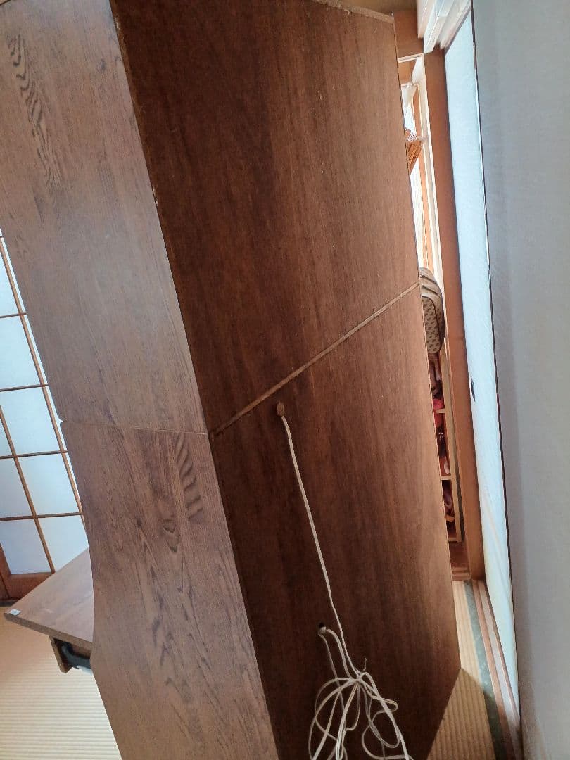 ライティングデスク 木目 ウォールナット調