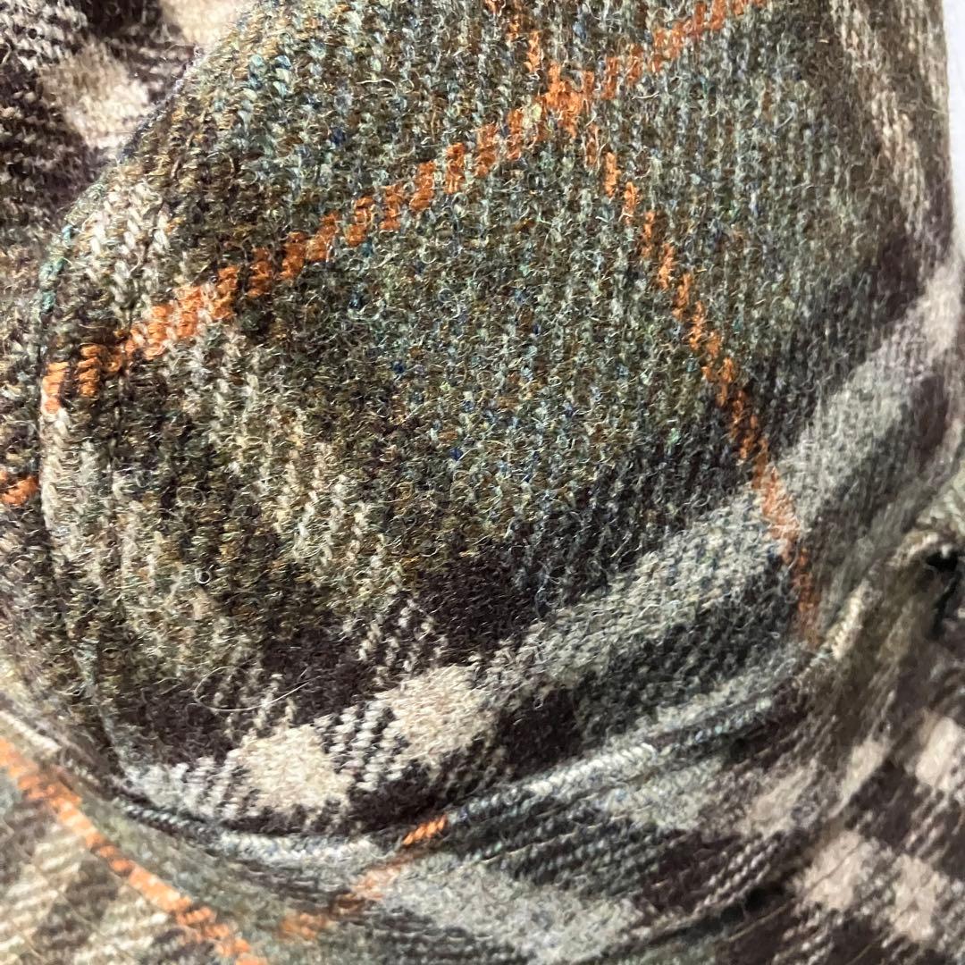 バーバリー 中折れハット ウール ノバチェック 英国製 70s ビンテージ