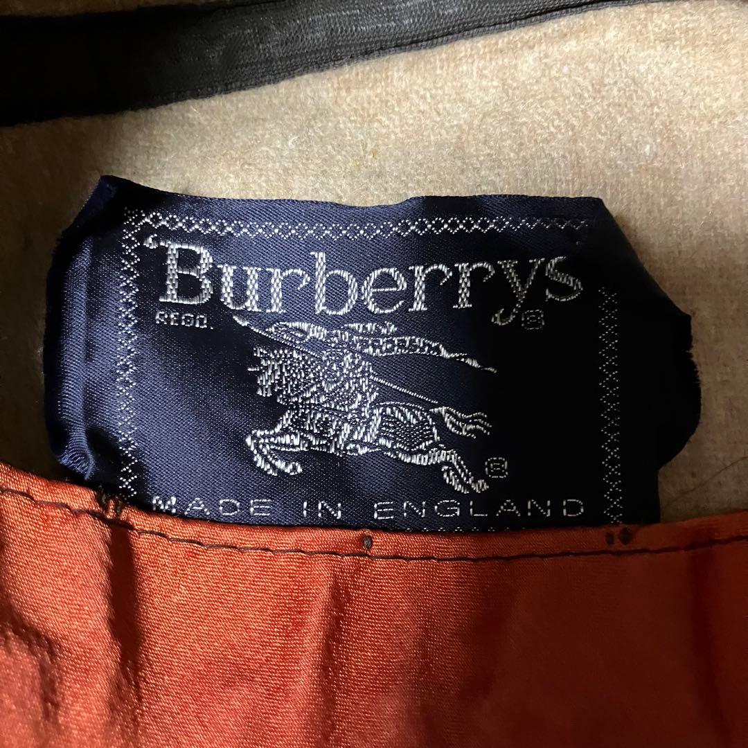 バーバリー 中折れハット ウール ノバチェック 英国製 70s ビンテージ