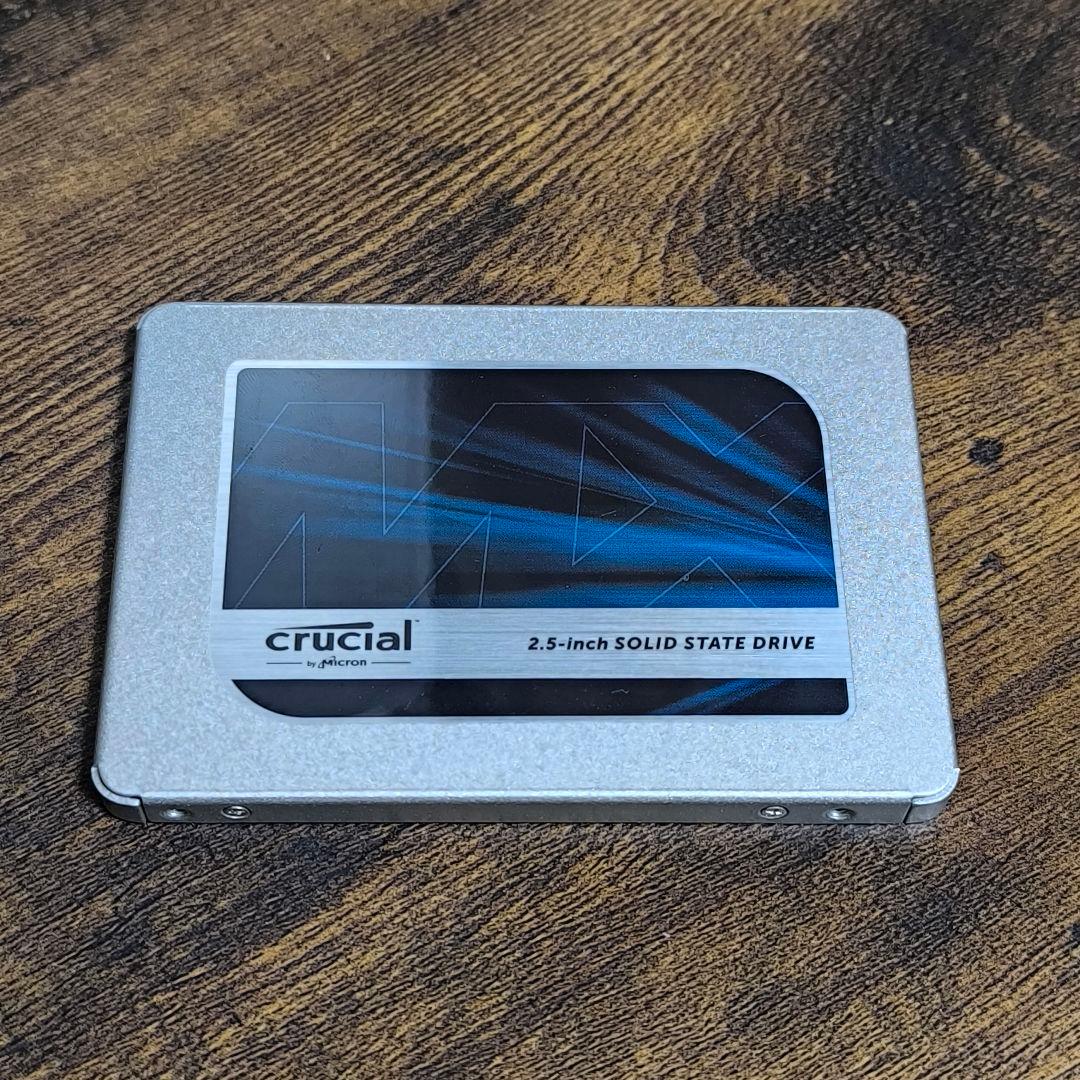【起動90回/96時間】crucial MX500 SSD 500GB