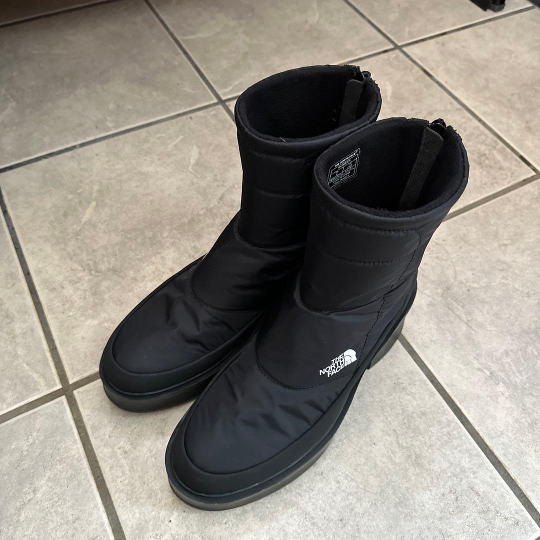 ノースフェイス　ブーツ　カルミア　ヌプシ　防水　ヒール　黒　25cm
