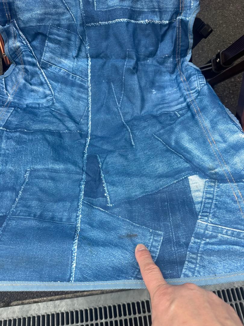 monroコラボデニムブルー アウトドアチェア 2脚セット