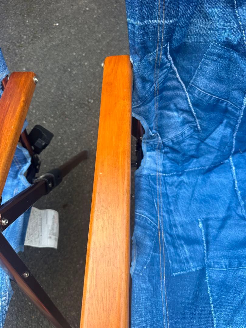 monroコラボデニムブルー アウトドアチェア 2脚セット