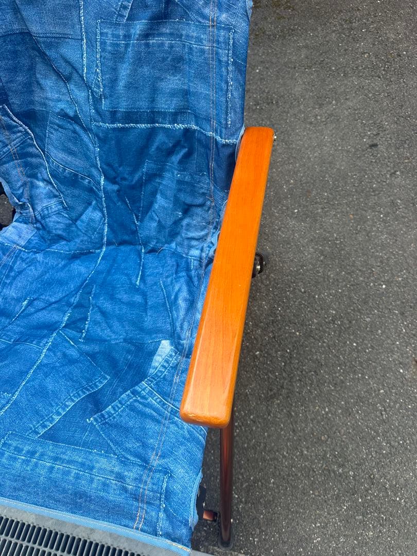 monroコラボデニムブルー アウトドアチェア 2脚セット