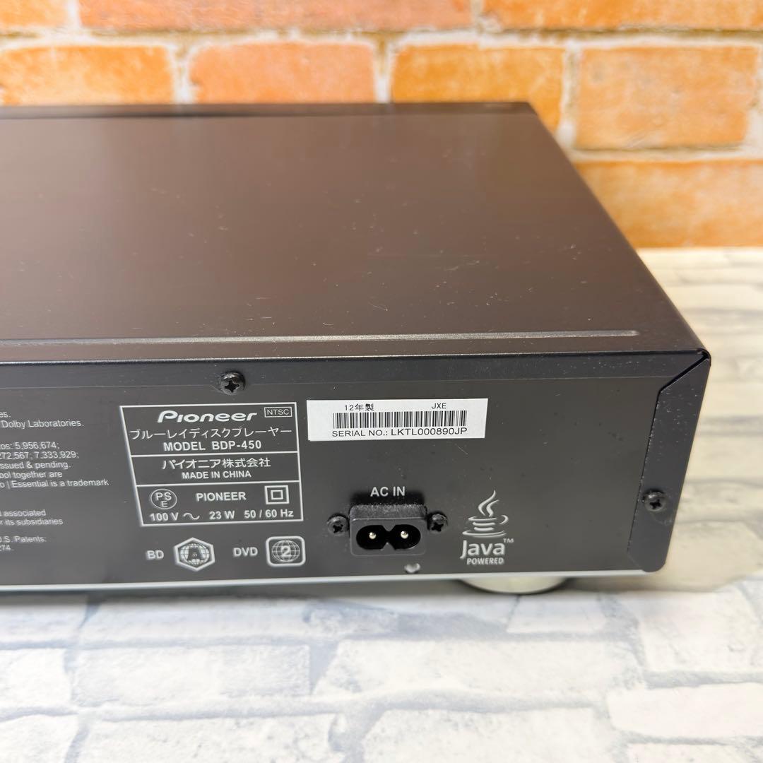 パイオニア Pioneer BDP-450 Blu-ray プレーヤー