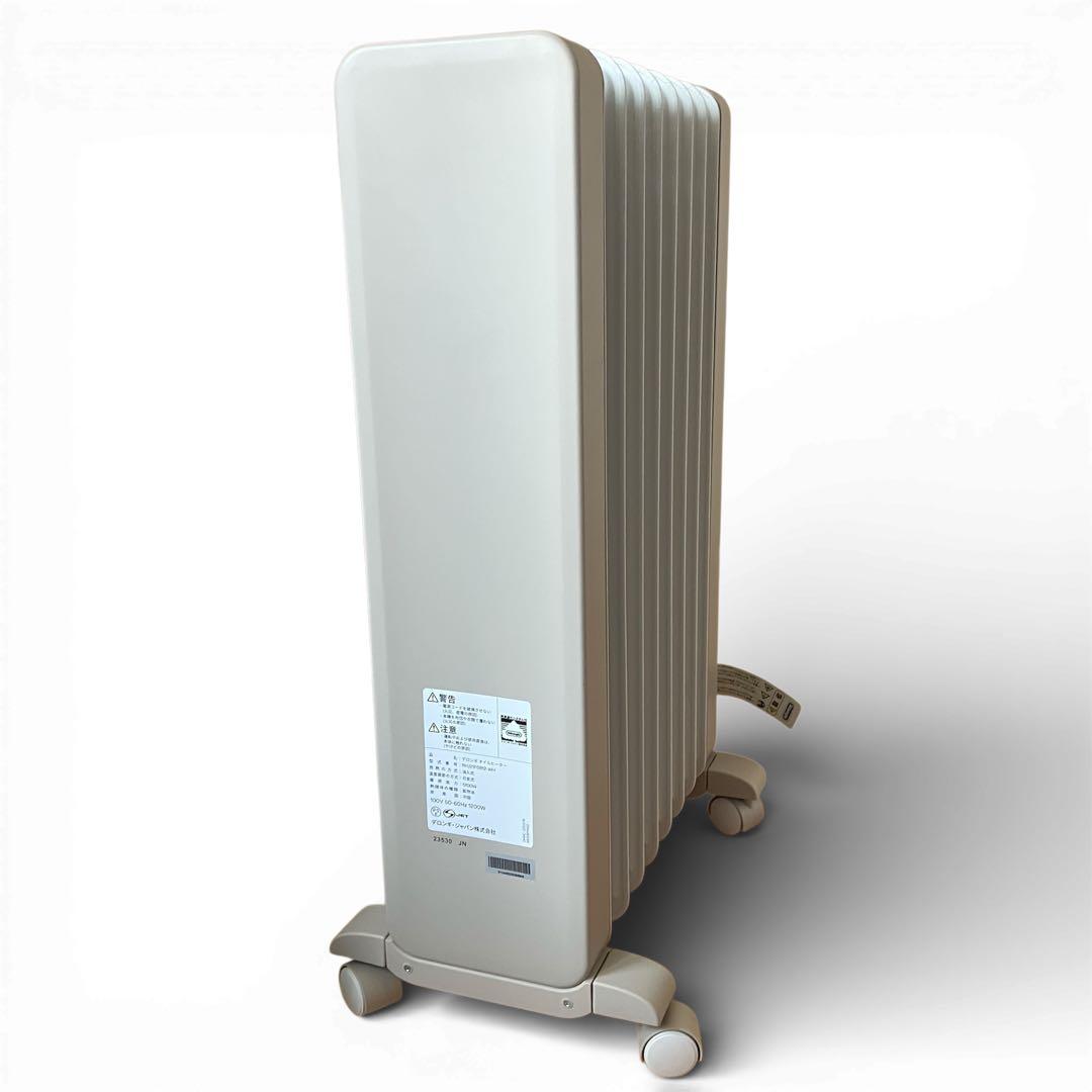 デロンギ ヴェルティカルド カモミールホワイト オイルヒーター